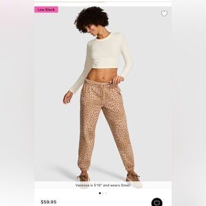 VS Pink cheetah sweatpants